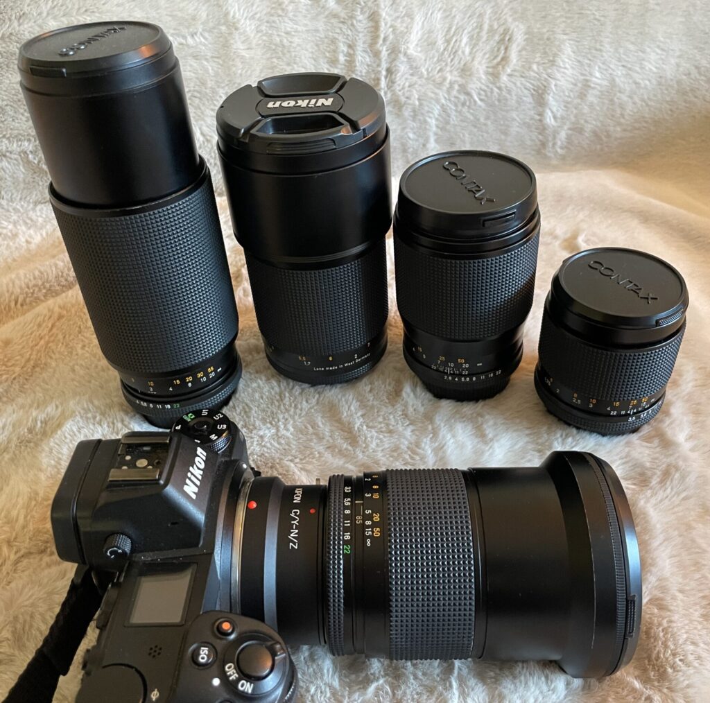 An Assortment of CONTAX Zeiss Lenses